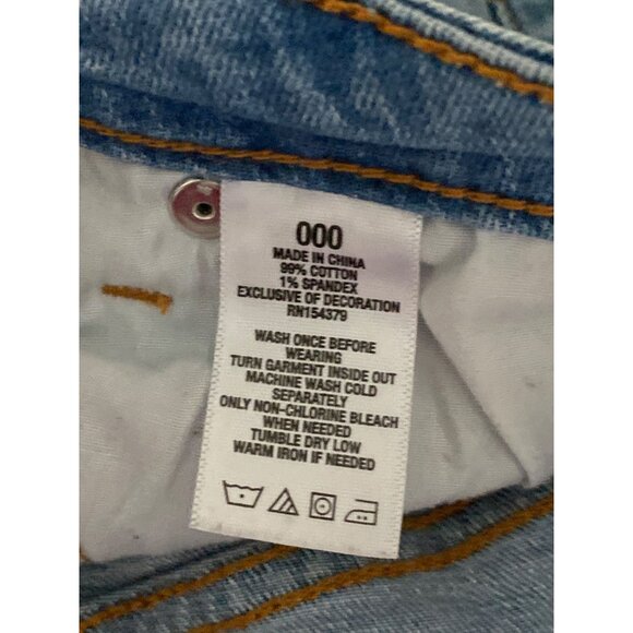 Lot of 2 Denim Shorts Blue 5 Pocket Arizona Jean Co, Aeropostale MIDI Grunge Wom - Picture 8 of 16